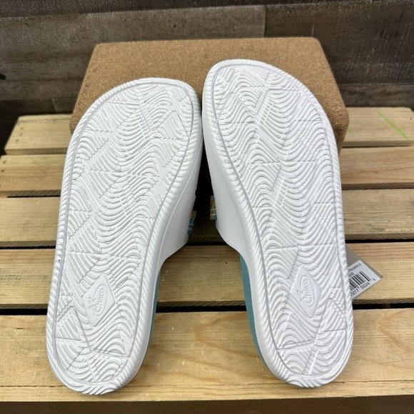 Chaco Kids Chillos Sport Sandals Polyester Size 4 Porcelain - Picture 5 of 6